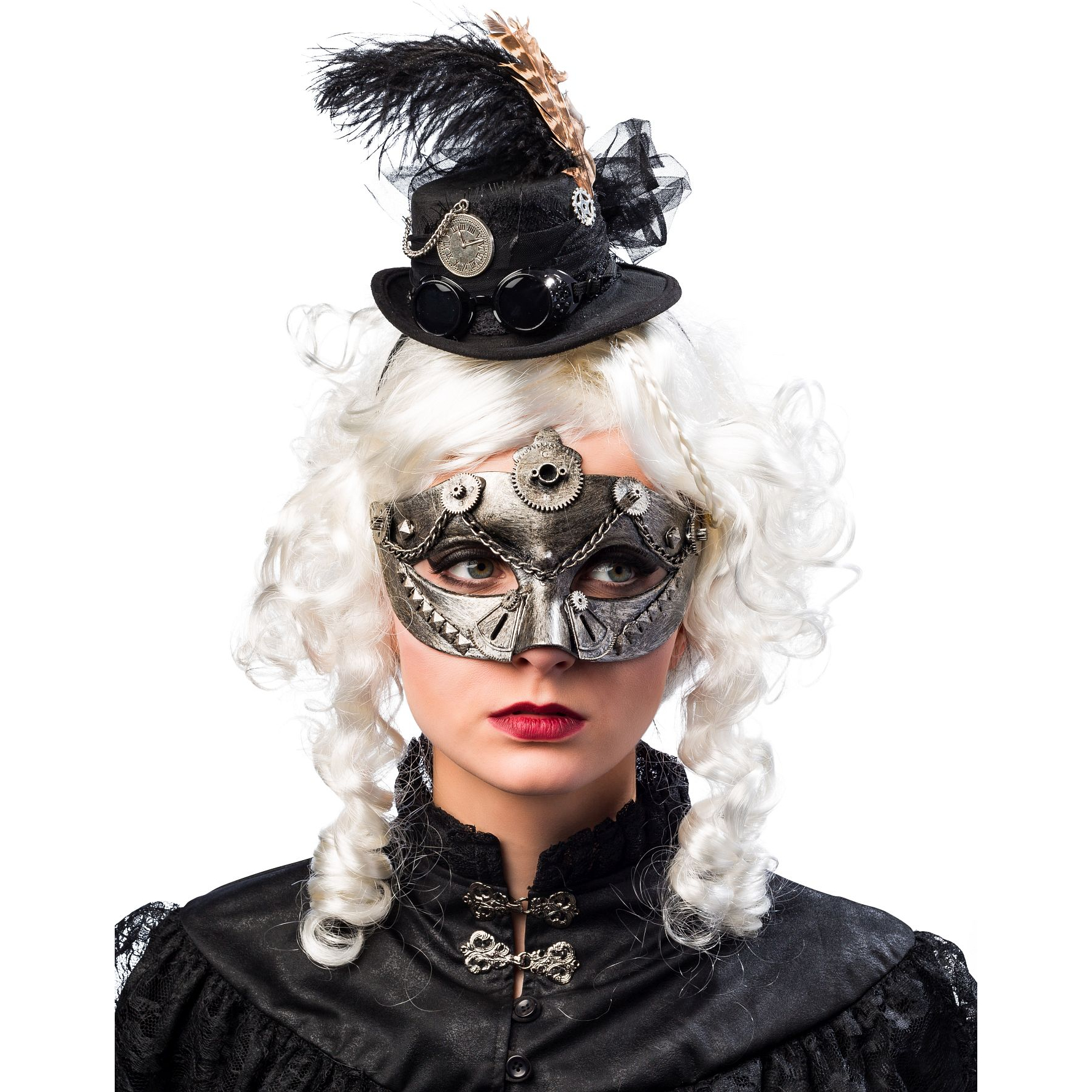 Minihut Steampunk schwarz – Bild 2