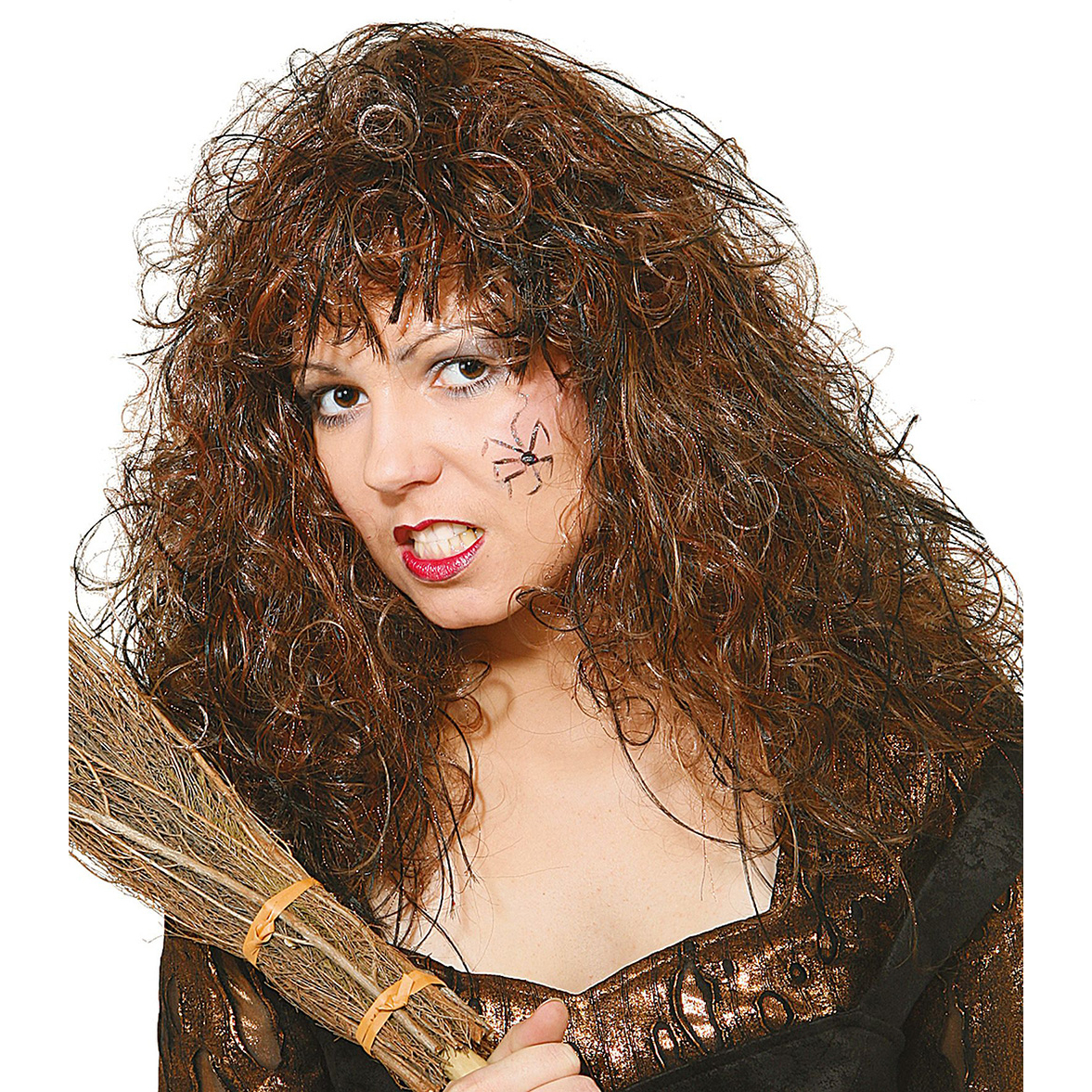 Perücke Crazy Witch, braun