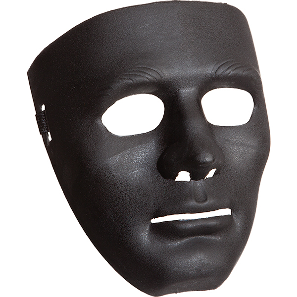 Maske, schwarz