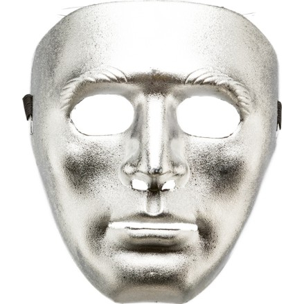 Maske, silber