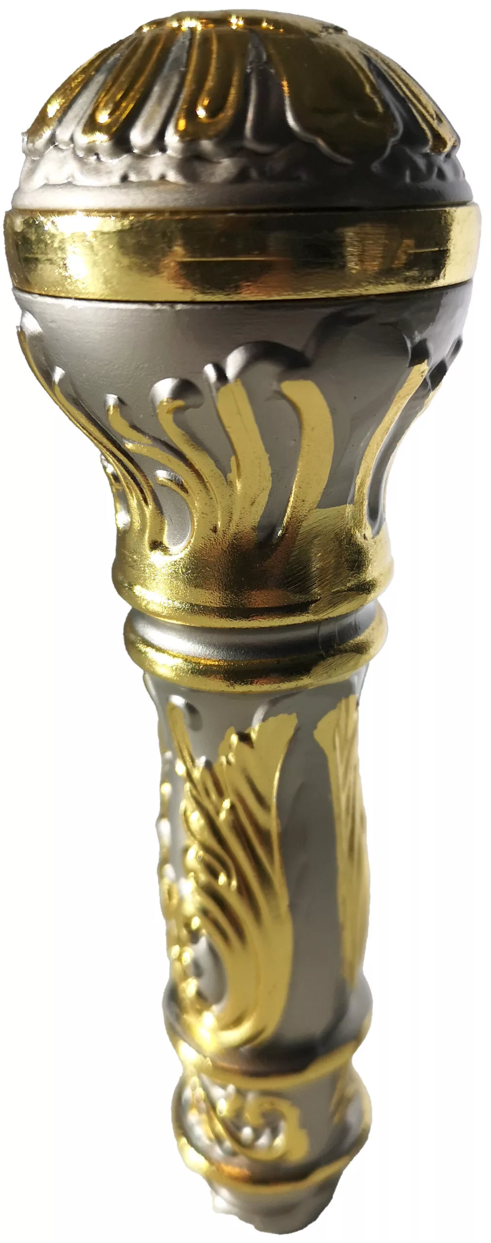 Gehstock, Knauf gold/silber – Bild 3