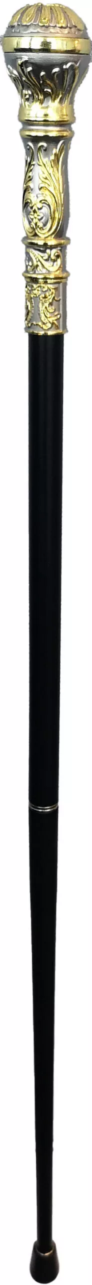 Gehstock, Knauf gold/silber – Bild 4
