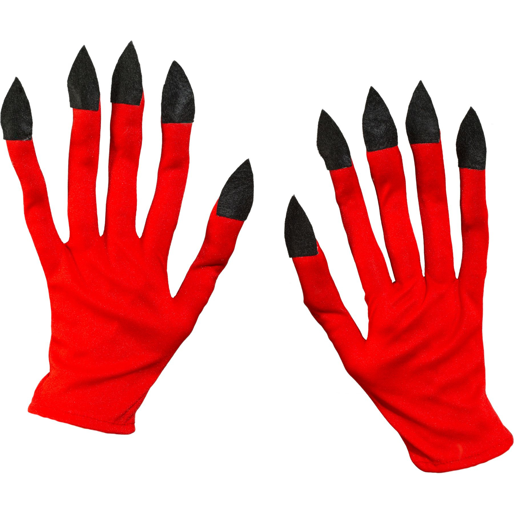 Handschuhe, rot mit Krallen