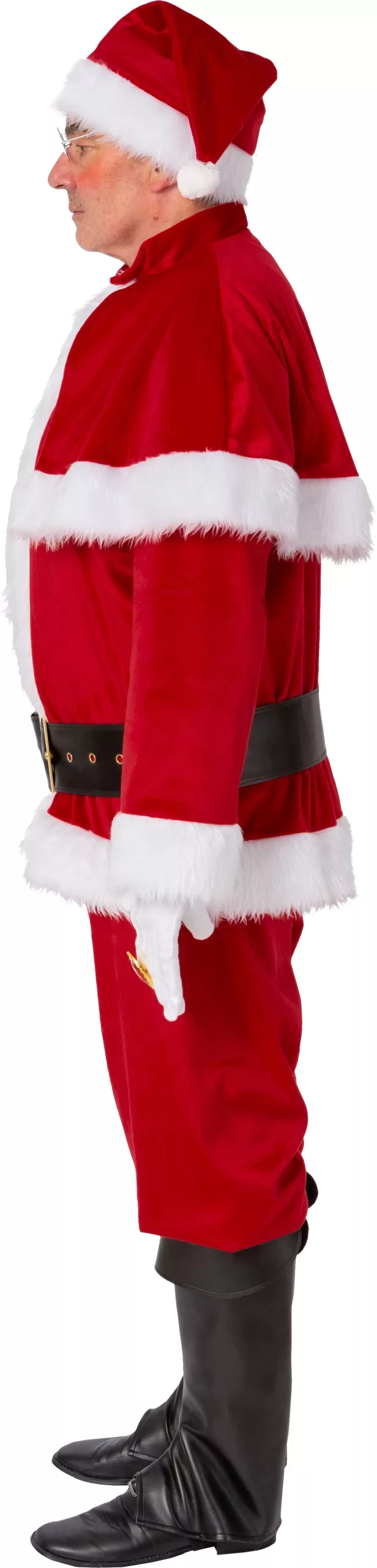 Weihnachtsmannanzug mit Pelerine, rot – Bild 2