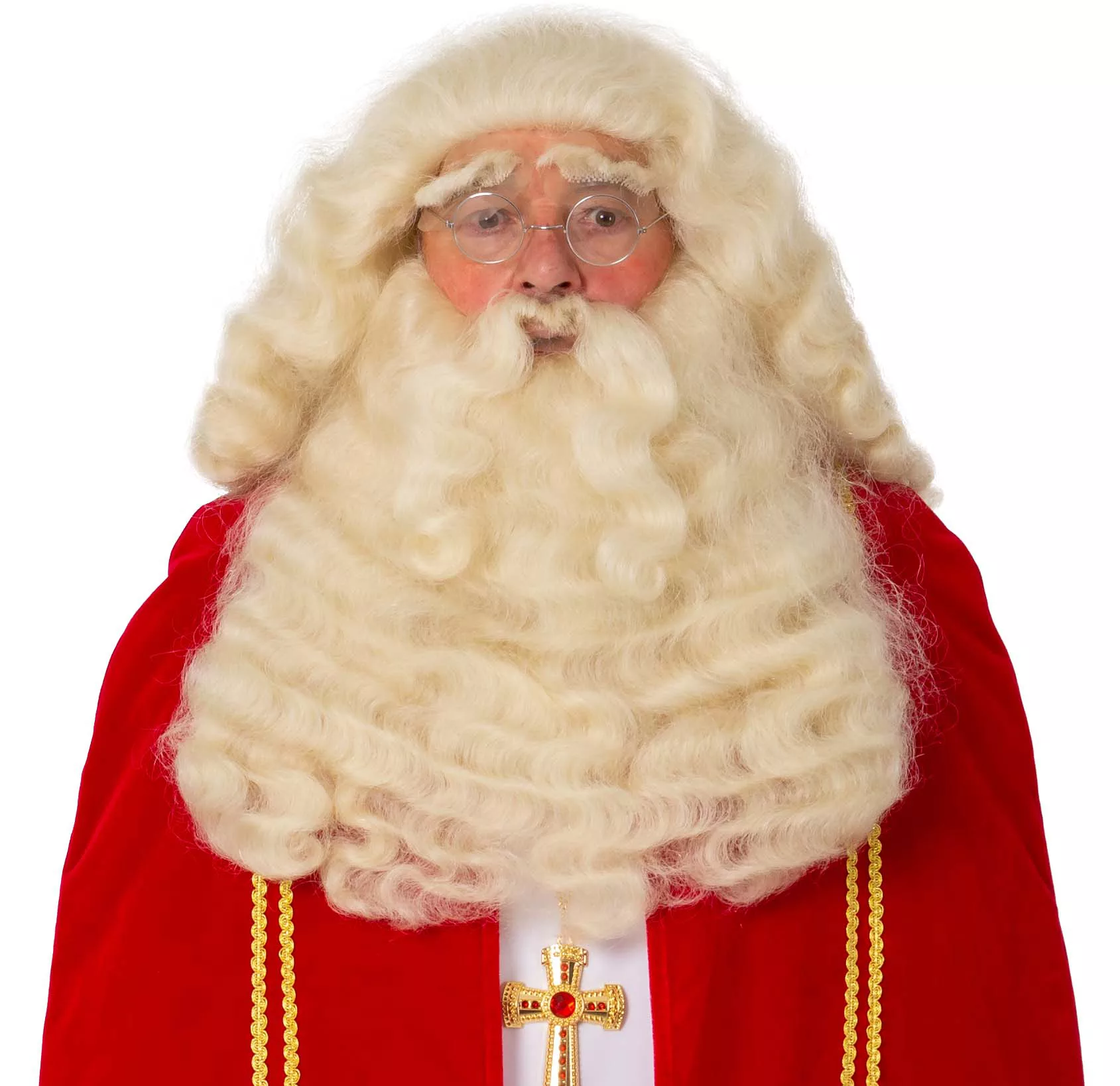 Santa Claus Set, Naturhaar