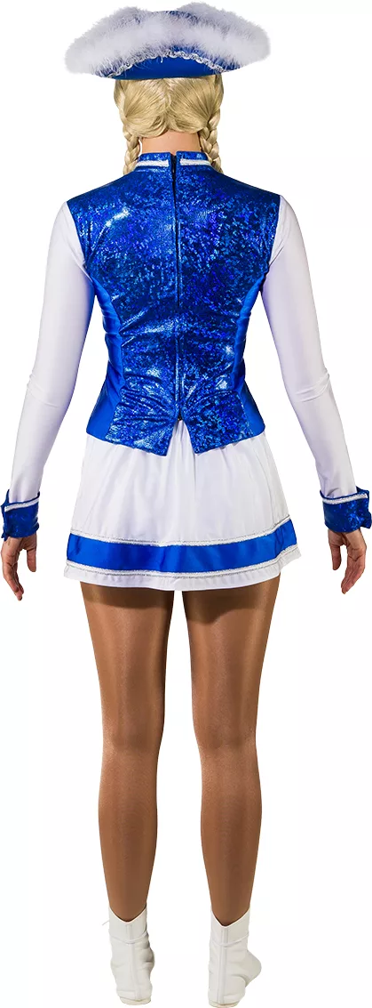 Gardekleid 2-teilig, blau-weiß – Bild 3