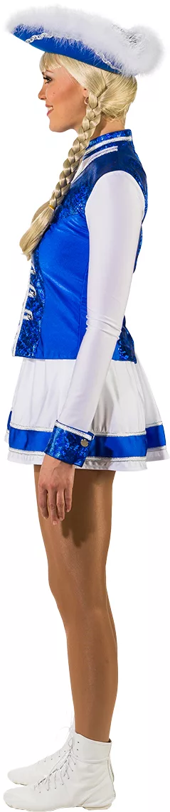 Gardekleid 2-teilig, blau-weiß – Bild 2