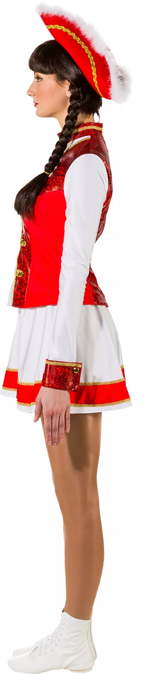 Gardekleid 2-teilig, blau-weiß – Bild 2