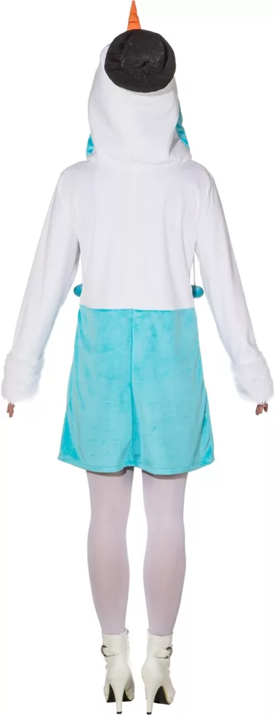 Kleid Schneefrau, weiß-türkis – Bild 3